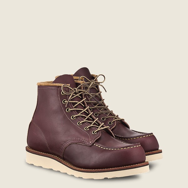 Botas Red Wing Heritage Hombre Vino - Classic Moc - 6-Inch Mesa Cuero - 561-SLMDFC